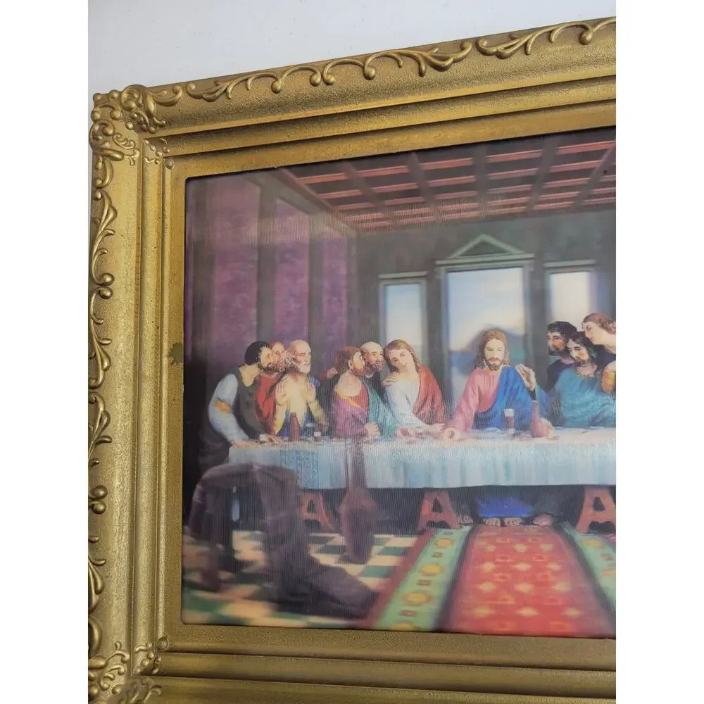 Nu-dell Last Supper Religious Holographic 3D‎ Plastic Framed Wall Decor 20